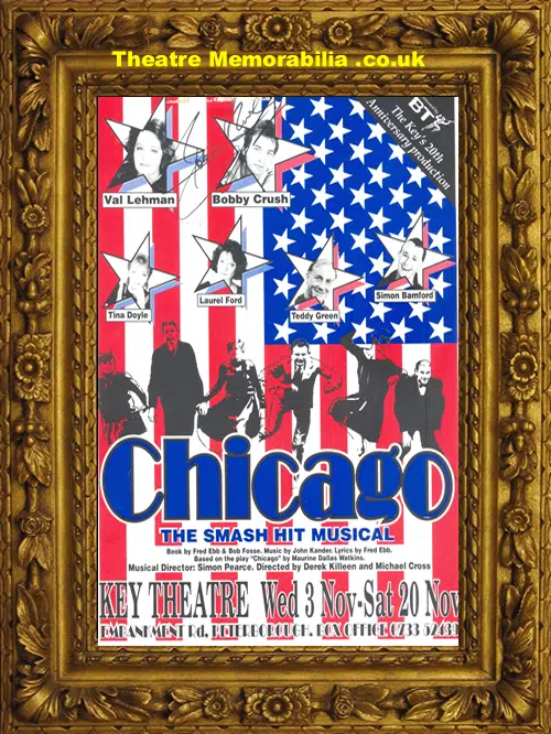 Bobby Crush Chicago Peterborough Autograph Signed Theatre Flyer