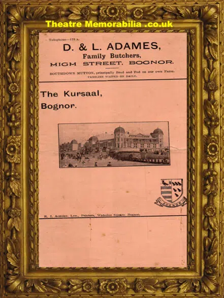 Bognor Regis Kursaal – Mountebanks – 1912
