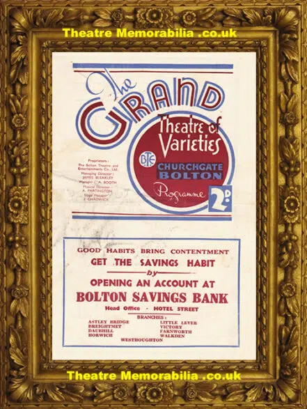 Bolton Grand Theatre – Variety Show – 1947