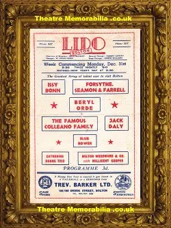 Bolton Lido Theatre – Grand Variety Show – 1930s