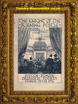 Bolton School Dramatic Society – Knight Burning Pestle – 1936