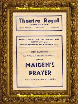 Bolton Theatre Royal – Maiden’s Prayer – 1948