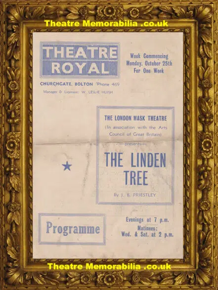 Bolton Theatre Royal – The Linden Tree – 1940s – Arthur Lowe