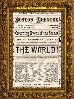 Boston Theatre America – The Ray – The World – 1882