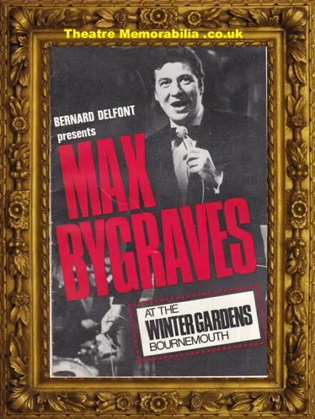 Bournemouth Winter Gardens Theatre – Max Bygraves 1969