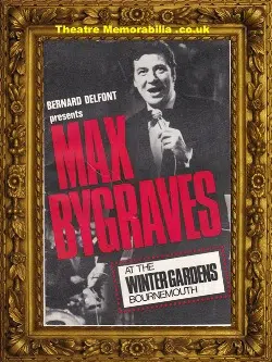 Bournemouth Winter Gardens Theatre – Max Bygraves 1969