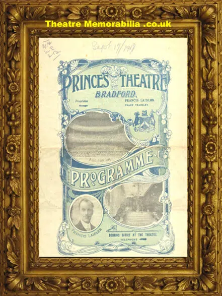 Bradford Prince’s Theatre – Florence Baines – 1917