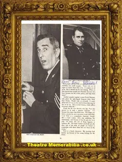 Brian Blessed Autograph 1960s – PC Fancy Smith