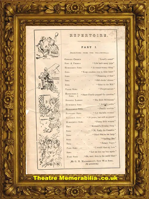 Bridgnorth Shropshire - Blondinette Melodists Musical - 1877