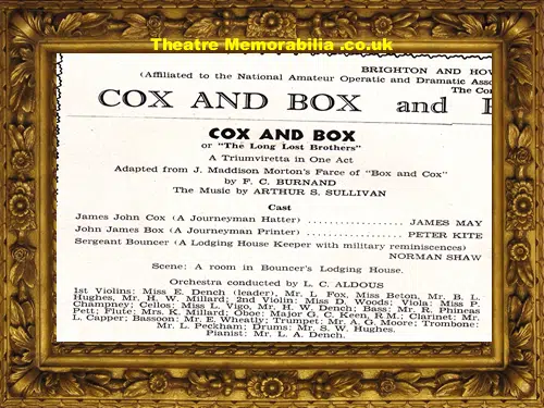 Brighton Her Majesty's Theatre - Pirates Of Penzance - 1953