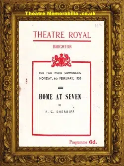 Brighton Theatre Royal – Home At Seven – 1950