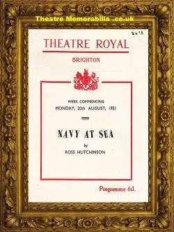 Brighton Theatre Royal – Navy At Sea – 1951 + Flyer
