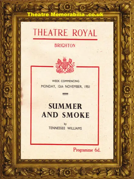 Brighton Theatre Royal – Summer And Smoke – 1951 – Peter Sallis