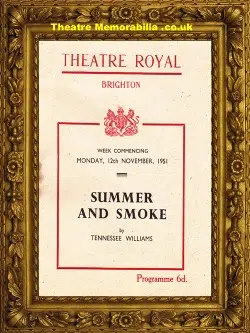 Brighton Theatre Royal – Summer And Smoke – 1951 – Peter Sallis
