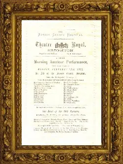 Brighton – Theatre Royal – Sussex County Hospital – Time – 1872