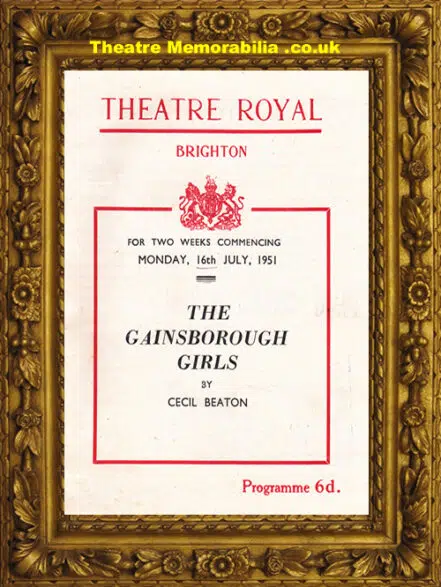 Brighton Theatre Royal – The Gainsborough Girls – 1951
