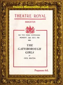 Brighton Theatre Royal – The Gainsborough Girls – 1951