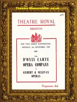 Brighton Theatre Royal – The Gondoliers Opera – 1950