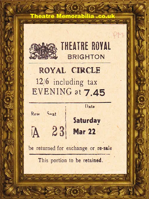 Brighton Theatre Royal - The Mortimer Touch - 1952 + Extras