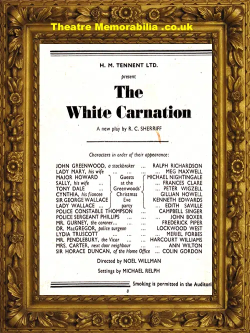 Brighton Theatre Royal - The White Carnation - 1953
