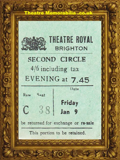 Brighton Theatre Royal - The White Carnation - 1953