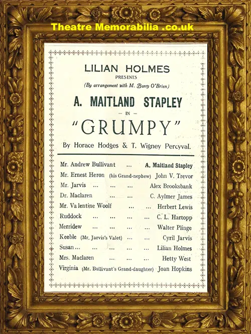 Brighton West Pier Theatre - Grumpy - 1920s
