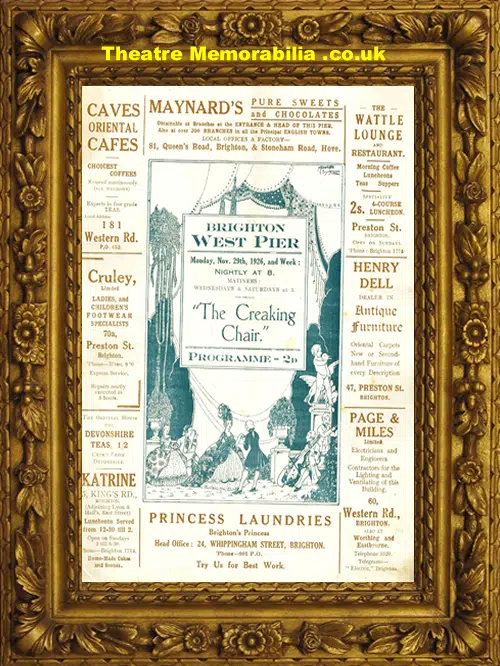 Brighton West Pier Theatre - The Creaking Chair - 1926