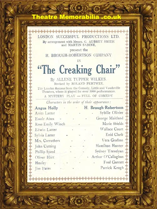 Brighton West Pier Theatre - The Creaking Chair - 1926