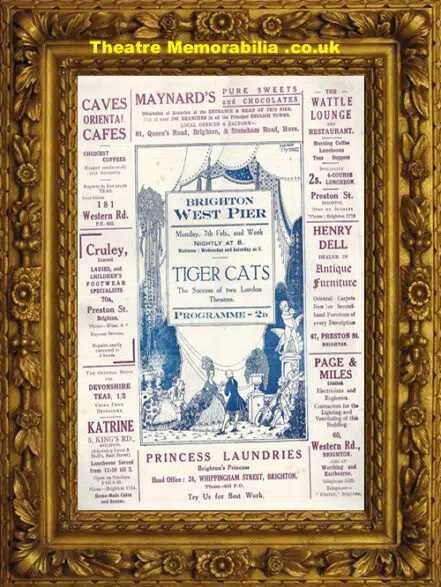 Brighton West Pier Theatre – Tiger Cats – 1920s