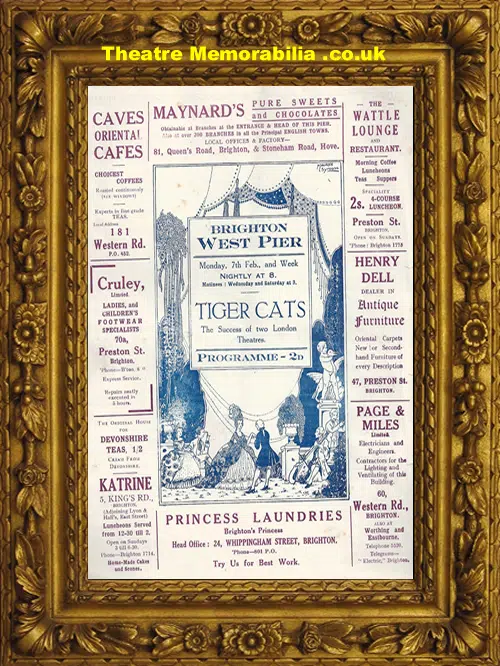 Brighton West Pier Theatre - Tiger Cats - 1920s