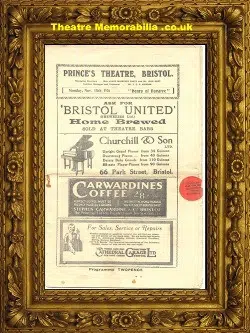 Bristol – Prince’s Theatre – Henry Of Navarre 1926