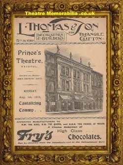 Bristol Prince's Theatre - Tantalizing Tommy - 1910