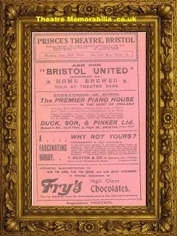 Bristol Princes’s Theatre – Maritana – 1919
