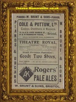 Bristol Theatre Royal – Goody Two Shoes – 1905 – David O’Toole