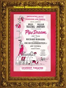 Broadway Shubert Theatre – Pipe Dream – 1955 – Flyer