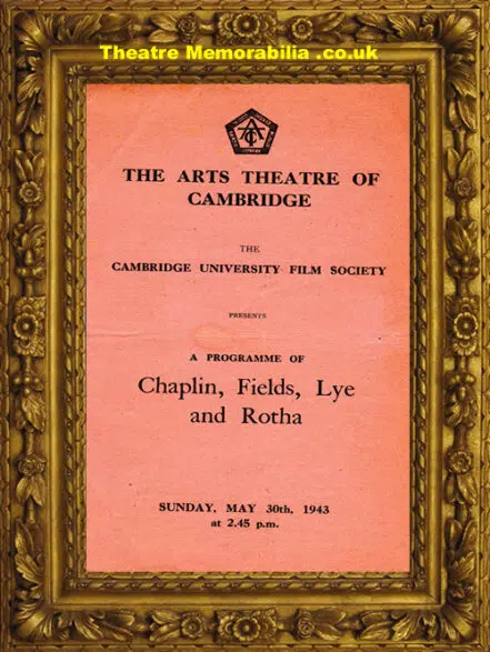 Cambridge Arts Theatre – Chaplin Fields Lye Rotha – 1943
