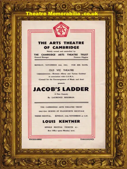 Cambridge Arts Theatre – Jacob’s Ladder – 1942