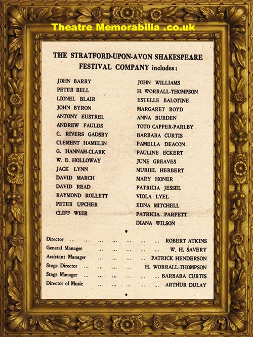 Cambridge Arts Theatre - Murder In The Cathedral - 1944