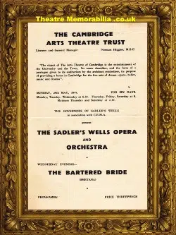 Cambridge Arts Theatre – The Bartered Bride – 1944