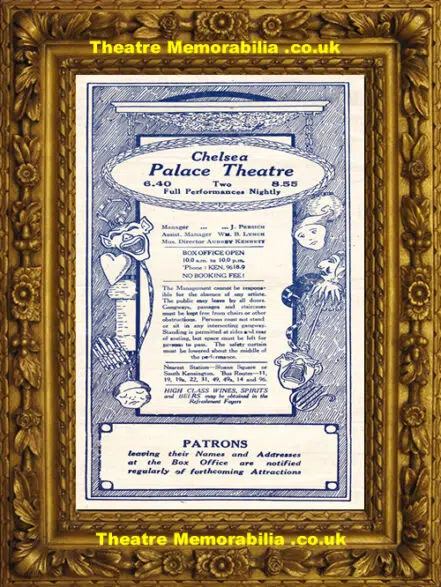 Chelsea Palace Theatre – Keep Dancing – C 1929