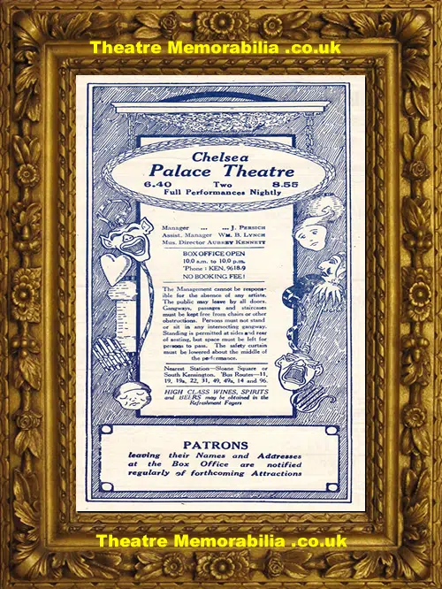 Chelsea Palace Theatre - Keep Dancing - C 1929