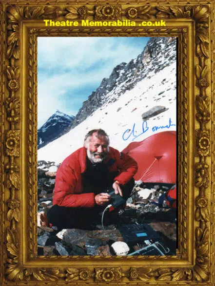 Chris Bonington Signed Photograph