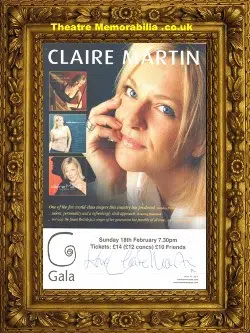 Claire Martin – Country Singer – Signed Autograph Concert Flyer