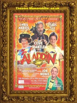 Clive Mantle – Aladdin – Signed Autograph Theatre Flyer 2008