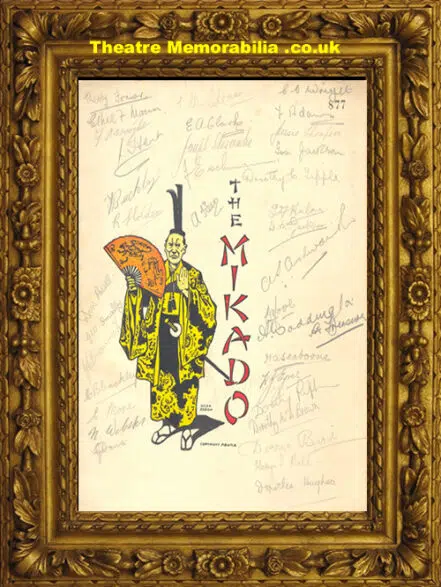 Coventry Sibree Hall – The Mikado – 1937 – Multi Autographed