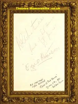 Cyril Renison + A R Whatmore Autograph 1941