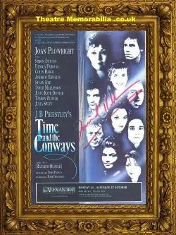 David Mallinson Time The Conways Signed Autograph Theatre Flyer