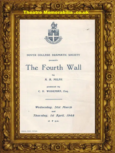 Dover Collage Dramatic Society – The Fourth Wall – 1948