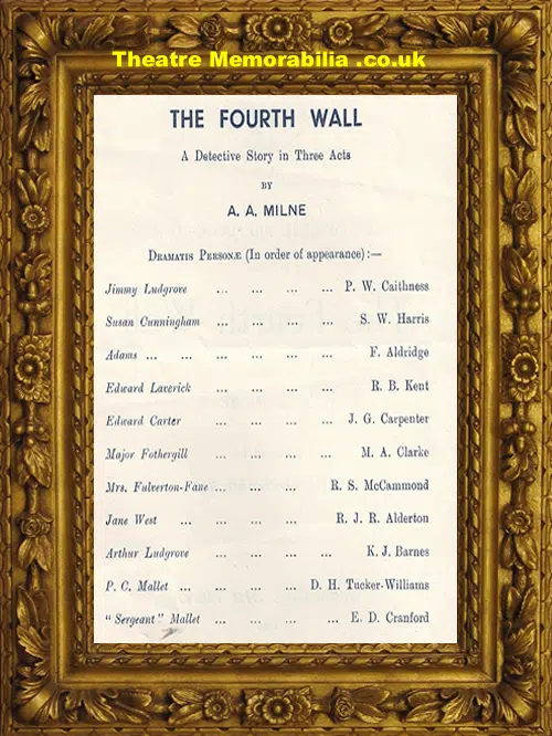 Dover Collage Dramatic Society - The Fourth Wall - 1948