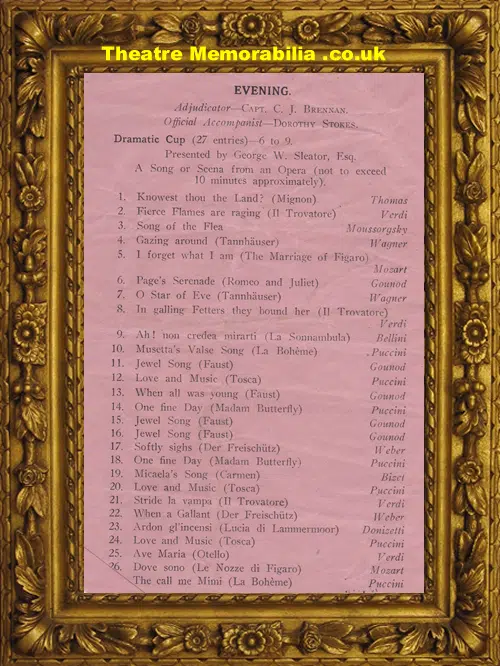 Dublin Feis Ceoil Metropolitan Hall Festival 1944 - Ireland